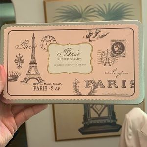 NEW Paris Rubber Stamp set